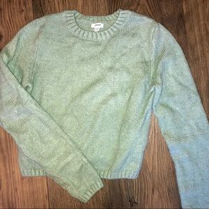 sage green soft sweater